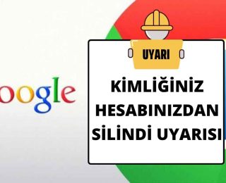 Kimliğiniz Hesabınızdan Silindi Uyarısı